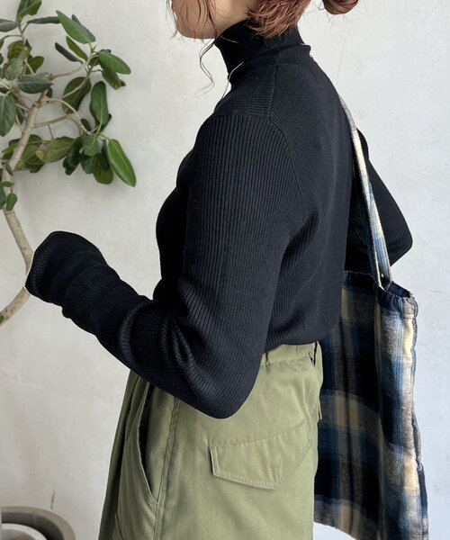 CPCM(シーピーシーエム)の「【U.S. POLO ASSN. 】ウォッシャブルハイネックニット(ニット/セーター・レディース・アイボリー/ブラック/ネイビー/オレンジ/ホワイト・FREE)」の7枚目の写真