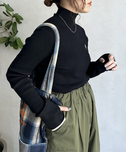 CPCM(シーピーシーエム)の「【U.S. POLO ASSN. 】ウォッシャブルハイネックニット(ニット/セーター・レディース・アイボリー/ブラック/ネイビー/オレンジ/ホワイト・FREE)」の9枚目の写真
