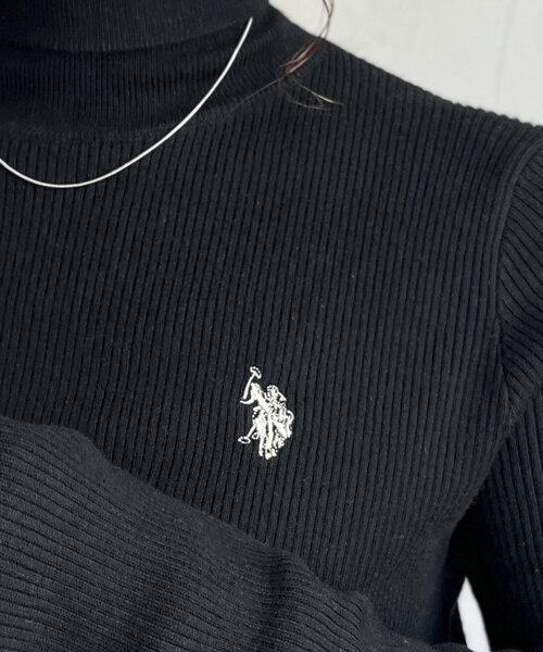 CPCM(シーピーシーエム)の「【U.S. POLO ASSN. 】ウォッシャブルハイネックニット(ニット/セーター・レディース・アイボリー/ブラック/ネイビー/オレンジ/ホワイト・FREE)」の10枚目の写真