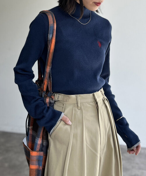CPCM(シーピーシーエム)の「【U.S. POLO ASSN. 】ウォッシャブルハイネックニット(ニット/セーター・レディース・アイボリー/ブラック/ネイビー/オレンジ/ホワイト・FREE)」の15枚目の写真