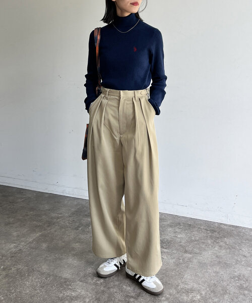CPCM(シーピーシーエム)の「【U.S. POLO ASSN. 】ウォッシャブルハイネックニット(ニット/セーター・レディース・アイボリー/ブラック/ネイビー/オレンジ/ホワイト・FREE)」の16枚目の写真