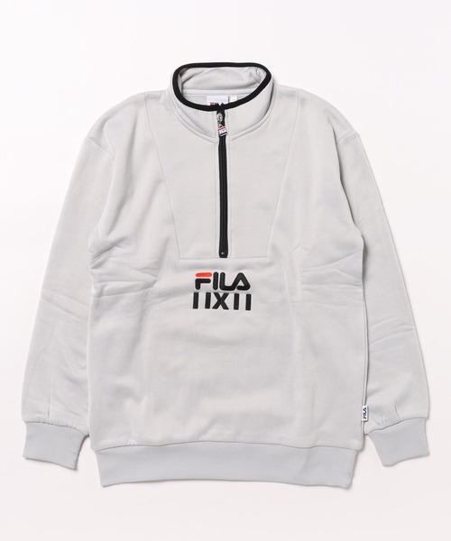 FILA(フィラ)の「ハーフジップストレッチフリース(その他トップス・キッズ・シルバーグレー/ブラック・140/150/160/130)」の8枚目の写真