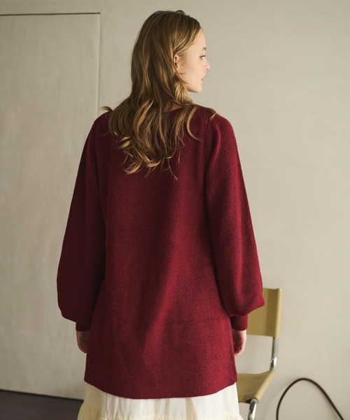 loin nuit(ロワンニュイ)の「tulle slit design knit / チュールスリットデザインニット(ニット/セーター・レディース・ボルドー/ブルー/グレー・FREE)」の16枚目の写真
