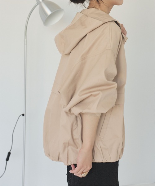 titivate（ティティベイト）の「コットンツイルダブルジップマウンテンパーカー（マウンテンパーカー・レディース・アイボリー/ネイビー/ベージュ・S/M/L）」の2枚目の写真