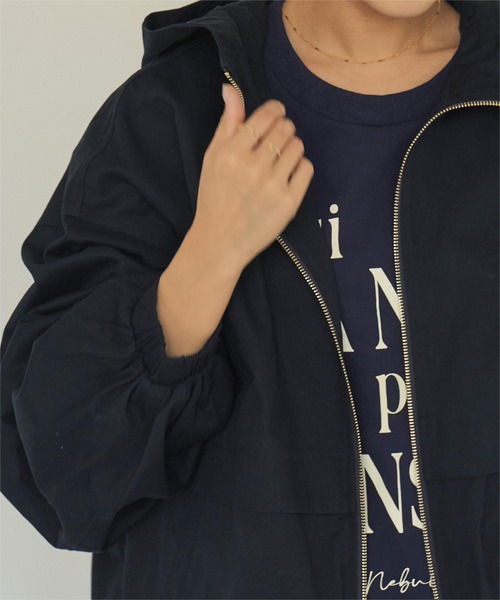 titivate（ティティベイト）の「コットンツイルダブルジップマウンテンパーカー（マウンテンパーカー・レディース・アイボリー/ネイビー/ベージュ・S/M/L）」の16枚目の写真