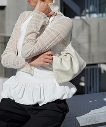 NOTHING WRITTEN（ナッシングリトゥン）の「NOTHING WRITTEN / ナッシングリトゥン NELLA STRAP BAG ラムレザー 巾着型 ショルダーバッグ 2026年春夏（ショルダーバッグ）」