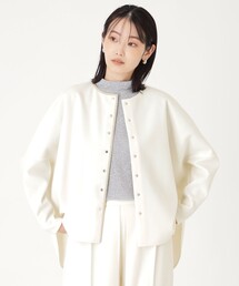 CAST:キャストコロン ライトブルー ピーコート オーバーサイズ