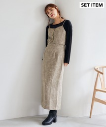 mysty woman | ツイードビスチェ&スカートセット 283118(ワンピース)