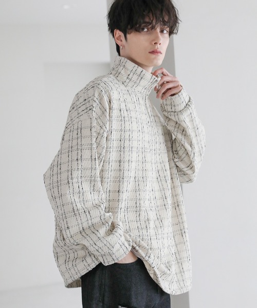 ASTRONOMY（アストロノミー）の「ツイードハーフジッププルオーバー（その他トップス・メンズ・ブラック/ホワイト・L/M/S）」の5枚目の写真