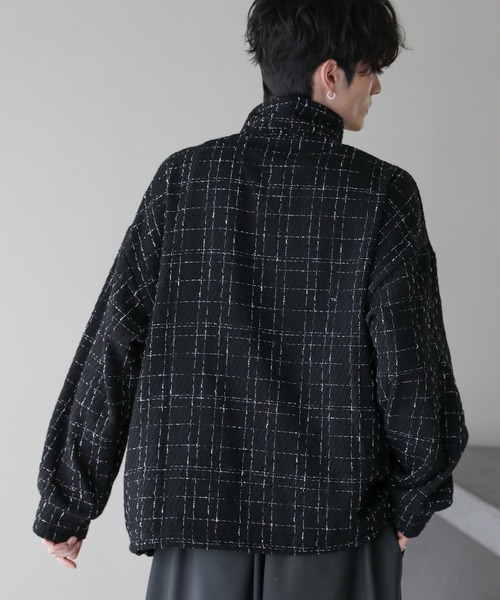 ASTRONOMY（アストロノミー）の「ツイードハーフジッププルオーバー（その他トップス・メンズ・ブラック/ホワイト・L/M/S）」の12枚目の写真