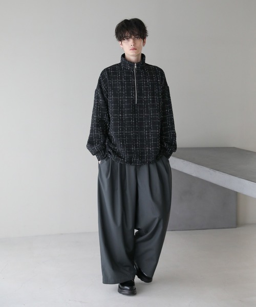 ASTRONOMY（アストロノミー）の「ツイードハーフジッププルオーバー（その他トップス・メンズ・ブラック/ホワイト・L/M/S）」の13枚目の写真