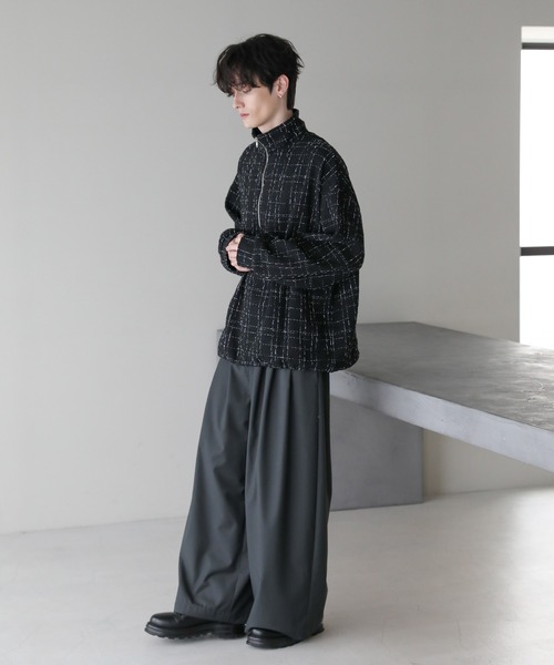 ASTRONOMY（アストロノミー）の「ツイードハーフジッププルオーバー（その他トップス・メンズ・ブラック/ホワイト・L/M/S）」の15枚目の写真