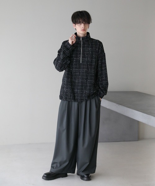 ASTRONOMY（アストロノミー）の「ツイードハーフジッププルオーバー（その他トップス・メンズ・ブラック/ホワイト・L/M/S）」の16枚目の写真