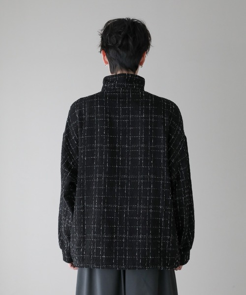 ASTRONOMY（アストロノミー）の「ツイードハーフジッププルオーバー（その他トップス・メンズ・ブラック/ホワイト・L/M/S）」の19枚目の写真