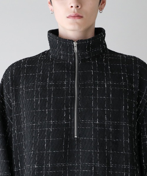 ASTRONOMY（アストロノミー）の「ツイードハーフジッププルオーバー（その他トップス・メンズ・ブラック/ホワイト・L/M/S）」の20枚目の写真