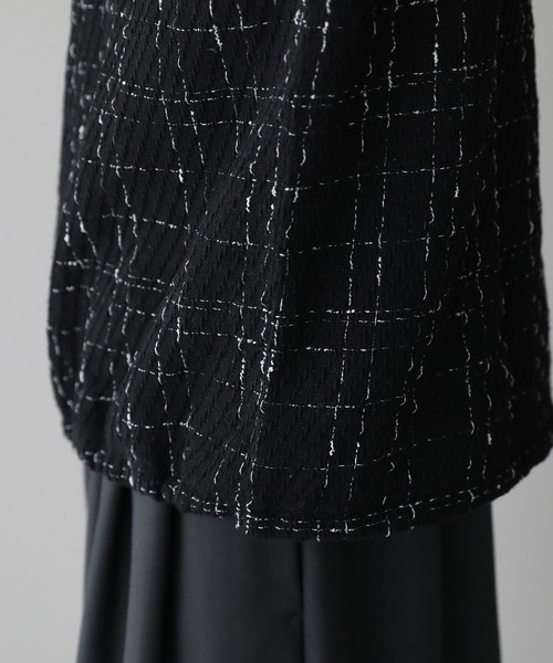 ASTRONOMY（アストロノミー）の「ツイードハーフジッププルオーバー（その他トップス・メンズ・ブラック/ホワイト・L/M/S）」の22枚目の写真