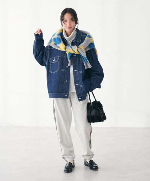 CRAFT STANDARD BOUTIQUE（クラフトスタンダードブティック）の「【ユニセックス】シャギージャガードクルーネックニット（ニット/セーター・レディース・ブラウン/ライトグレー・XL/L/M）」の10枚目の写真