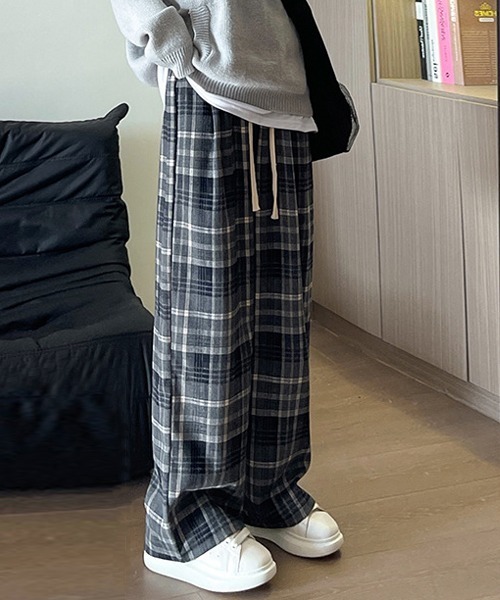 Ressaca（レサーカ）の「ルーズシルエットチェック柄イージーパンツ（その他パンツ・レディース・ブラック/レッド/イエロー・M/L/XL）」の2枚目の写真