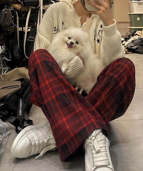 Ressaca（レサーカ）の「ルーズシルエットチェック柄イージーパンツ（その他パンツ・レディース・ブラック/レッド/イエロー・M/L/XL）」の15枚目の写真