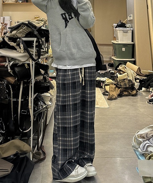 Ressaca（レサーカ）の「ルーズシルエットチェック柄イージーパンツ（その他パンツ・レディース・ブラック/レッド/イエロー・M/L/XL）」の6枚目の写真