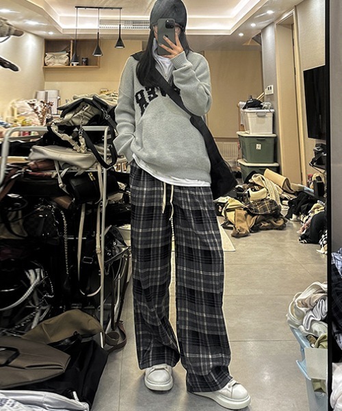 Ressaca（レサーカ）の「ルーズシルエットチェック柄イージーパンツ（その他パンツ・レディース・ブラック/レッド/イエロー・M/L/XL）」の21枚目の写真