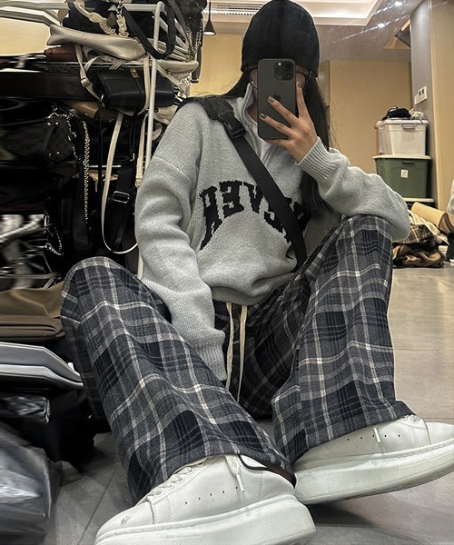 Ressaca（レサーカ）の「ルーズシルエットチェック柄イージーパンツ（その他パンツ・レディース・ブラック/レッド/イエロー・M/L/XL）」の19枚目の写真