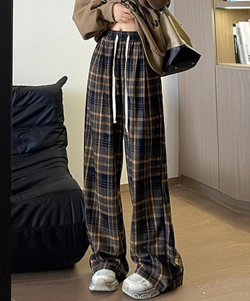 Ressaca（レサーカ）の「ルーズシルエットチェック柄イージーパンツ（その他パンツ・レディース・ブラック/レッド/イエロー・M/L/XL）」の22枚目の写真