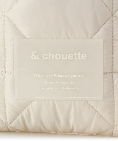 & chouette(アンドシュエット)の「キルティングショルダーバッグ(ショルダーバッグ・レディース・ブラック/オフホワイト/ライトグレー/ピンク/ダークブルー/ミント・FREE)」の14枚目の写真