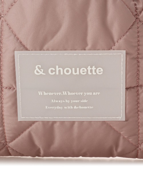 & chouette(アンドシュエット)の「キルティングショルダーバッグ(ショルダーバッグ・レディース・ブラック/オフホワイト/ライトグレー/ピンク/ダークブルー/ミント・FREE)」の8枚目の写真