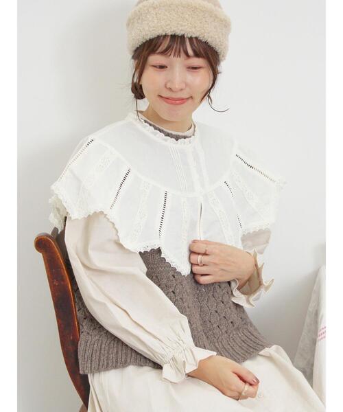 Samansa Mos2（サマンサ モスモス）の「【Fluffy Wool Blend】前後着柄