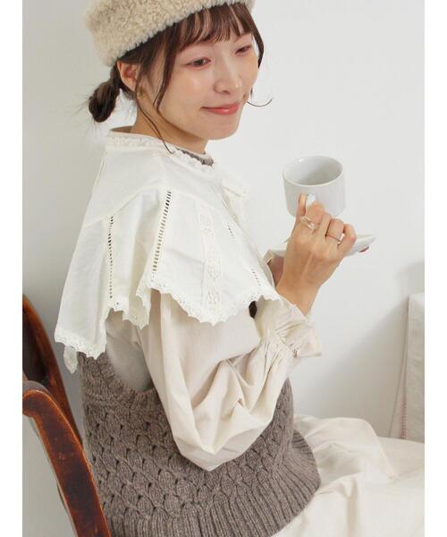 Samansa Mos2（サマンサ モスモス）の「【Fluffy Wool Blend】前後着柄