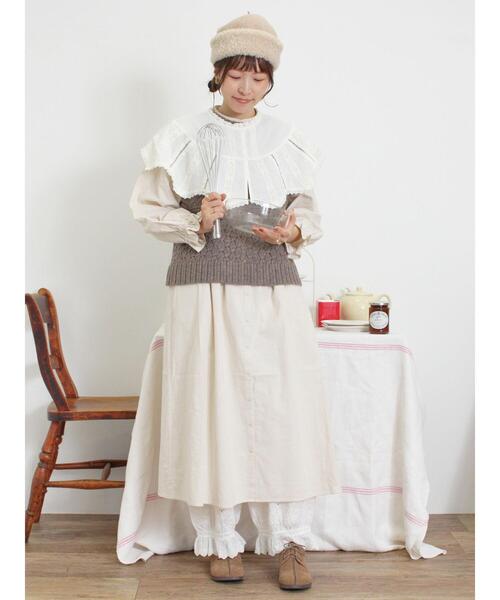 Samansa Mos2（サマンサ モスモス）の「【Fluffy Wool Blend】前後着柄