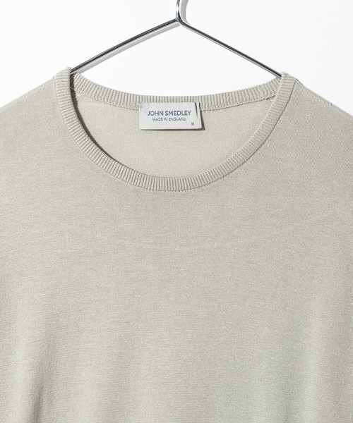 JOHN SMEDLEY(ジョンスメドレー)の「JOHN SMEDLEY HATFIELD 30 GAUGE SEAISLAND COTTON CREW NECK KNIT ジョンスメドレー ハットフィールド 30ゲージ シーアイランドコットン クルーネック ニット(ニット/セーター・メンズ・ブラック/チャコール/ネイビー/グレー/グレー系1・X-LARGE/LARGE/SMALL/MEDIUM)」の7枚目の写真