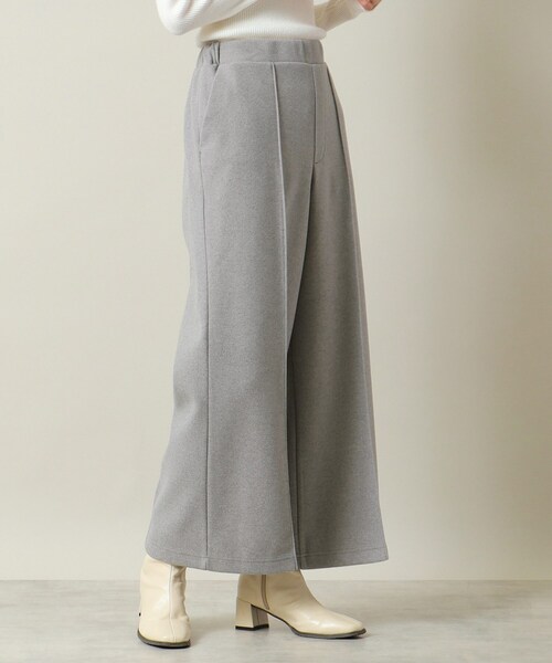 ITS'DEMO（イッツデモ）の「◆【手洗い可／後ろウエストゴム】カットメルトンワイドパンツ（その他パンツ・レディース・グレー/アイボリー/ネイビー・00）」の21枚目の写真