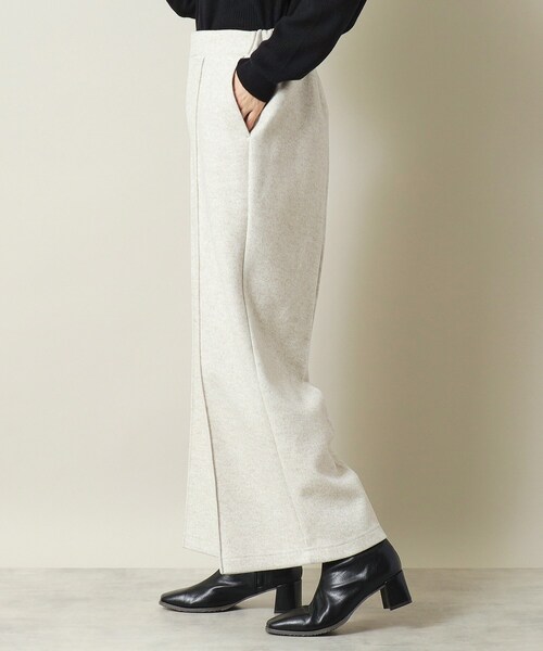 ITS'DEMO（イッツデモ）の「◆【手洗い可／後ろウエストゴム】カットメルトンワイドパンツ（その他パンツ・レディース・グレー/アイボリー/ネイビー・00）」の15枚目の写真
