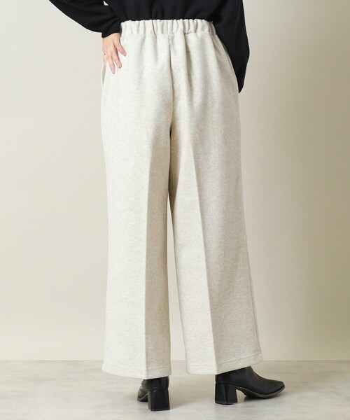 ITS'DEMO（イッツデモ）の「◆【手洗い可／後ろウエストゴム】カットメルトンワイドパンツ（その他パンツ・レディース・グレー/アイボリー/ネイビー・00）」の16枚目の写真
