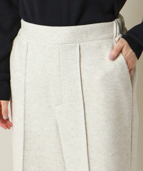 ITS'DEMO（イッツデモ）の「◆【手洗い可／後ろウエストゴム】カットメルトンワイドパンツ（その他パンツ・レディース・グレー/アイボリー/ネイビー・00）」の17枚目の写真