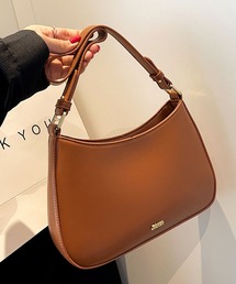 florist | 【2種類のショルダーストラップ入り】レザータッチシンプルホーボーバッグ/ハンドバッグ(ハンドバッグ)