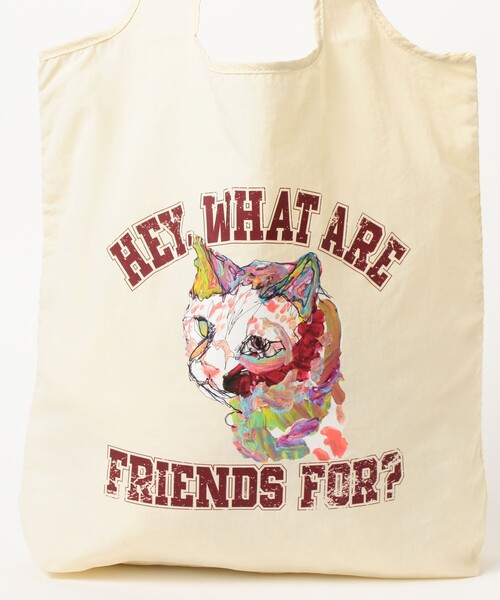 B:MING by BEAMS（ビーミングバイビームス）の「北村直登 プリント BAG（トートバッグ・レディース・サックスブルー/ホワイト系その他5/チャコールグレー・ONE SIZE）」の8枚目の写真