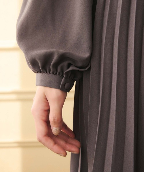 fifth（フィフス）の「フリルデザインパールボタンワンピース（ワンピース・レディース・ピンク/ブラック/チャコールグレー・M）」の18枚目の写真