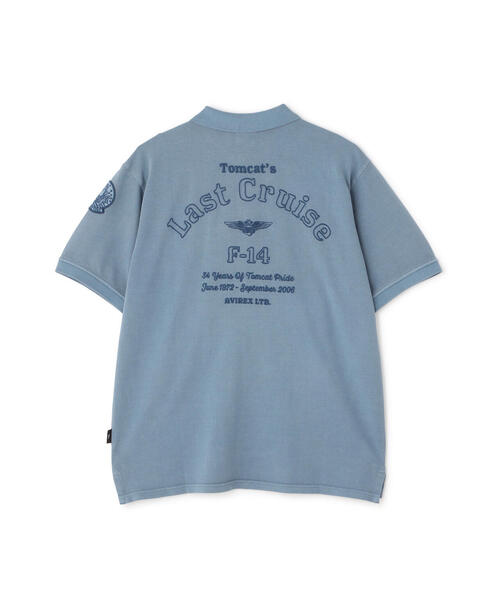 AVIREX（アヴィレックス）の「FADE WASH LAST CRUISE EMB POLO SHIRT / フェイドウォッシ ラストクルーズ 刺繍 ポロシャツ / AVIREX / アヴィレックス（ポロシャツ・メンズ・チャコールグレー/ホワイト系2/その他18・XL/2XL/L/M）」の7枚目の写真