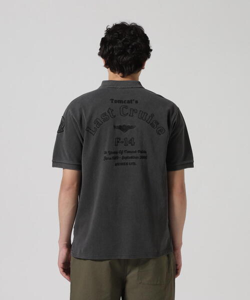 FADE WASH LAST CRUISE EMB POLO SHIRT / フェイドウォッシ
