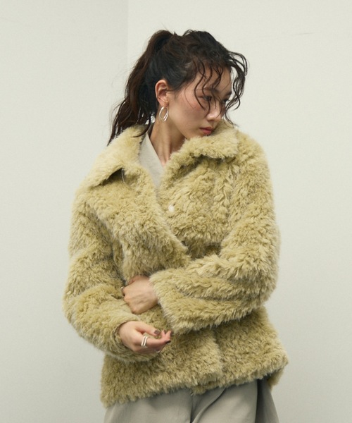 新品　Lutim by u シャギーファーコート Shaggy fur coat / シャギーファーコート（カバーオール