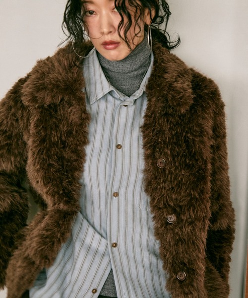 Lutim by u Shaggy fur coat / シャギーファーコート Shaggy fur coat / シャギーファーコート（カバーオール
