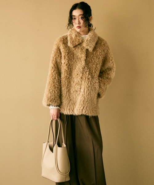 Lutim by u Shaggy fur coat / シャギーファーコート Shaggy fur coat / シャギーファーコート(カバーオール