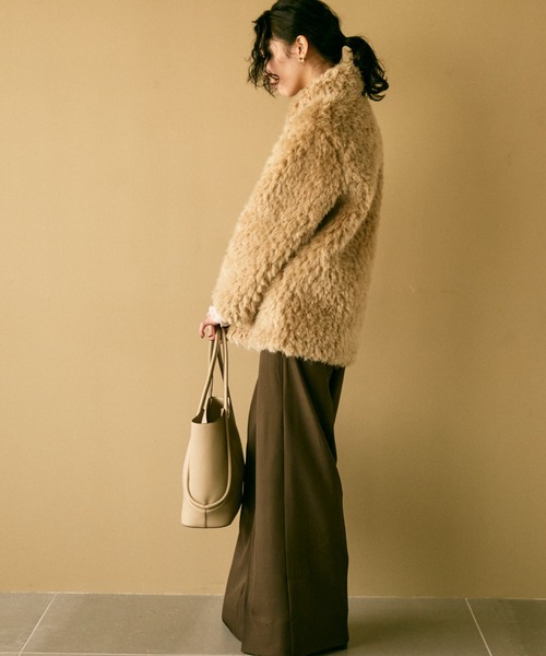 Shaggy fur coat / シャギーファーコート（カバーオール）｜Lutim by u