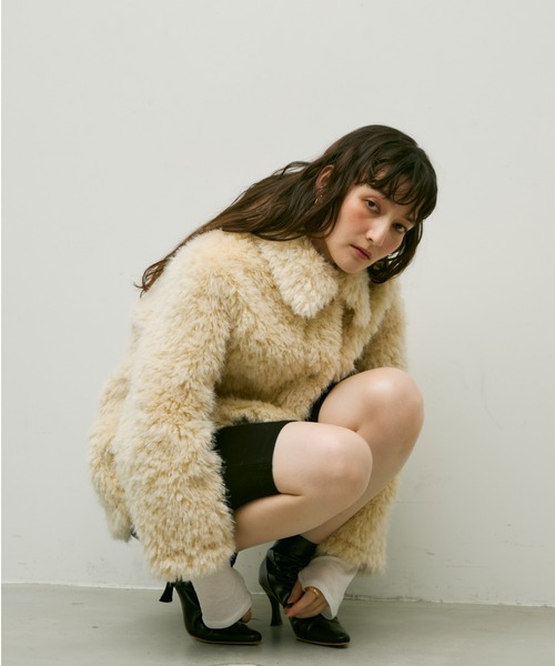 Lutim by u シャギーファーコート Shaggy fur coat / シャギーファー