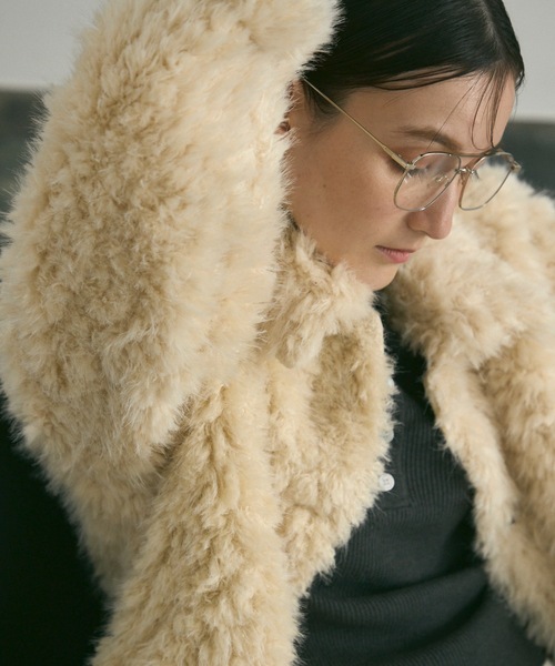 Shaggy fur coat / シャギーファーコート（カバーオール）｜Lutim by u