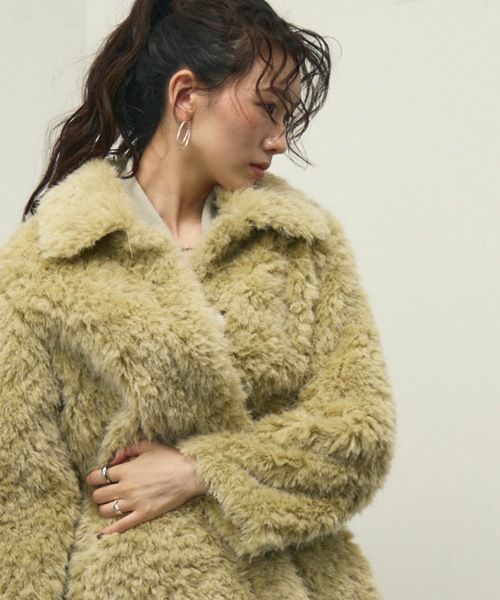 Lutim by u Shaggy fur coat / シャギーファーコート Shaggy fur coat / シャギーファーコート（カバーオール）｜Lutim by u