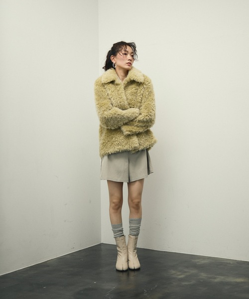 Lutim by u Shaggy fur coat / シャギーファーコート Shaggy fur coat / シャギーファーコート（カバーオール